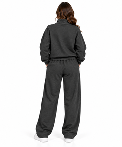 Pantalon de survêtement décontracté pour femme, respirant, épais, à capuche, avec cordon de serrage et poches latérales – Collection Hiver – Offre Spéciale - Product Image 2