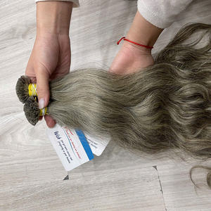 Produit unique, extensions de cheveux en kératine K Tip, 100% cheveux humains, meilleure qualité, prix de gros, faciles à appliquer, très soyeuses - Product Image 2