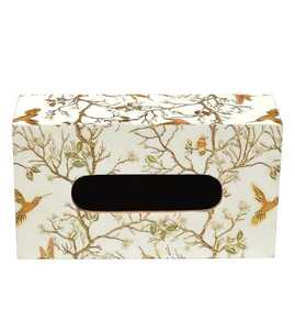 Caja de pañuelos de resina premium personalizable, elegante funda para pañuelos para uso en el hogar, la oficina o hoteles. - Product Image 2