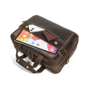 Sacs pour ordinateur portable NEERON INTERNATIONAL en cuir de vachette 100% professionnel, sac à main d'affaires à bas prix, porte-documents avec compartiments organisateurs - Product Image 3