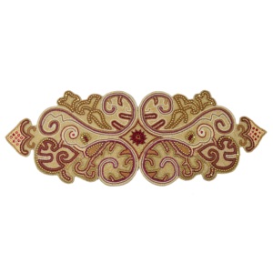 Combined Leaf Design <b>Placemats</b> With <b>Beads</b> Design for Home Decor Tableware Dinning Table Party and Wedding Design Mats - Product Image 2