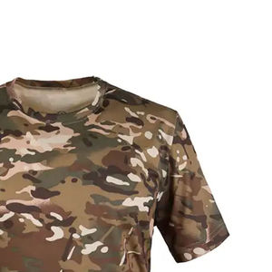 Wholesale Mens <b>Camo</b> T Shirt Classic Hunting Pattern Breathable Durable Field Operation Camouflage Breathable Cargo Hunting shirt - Product Image 3
