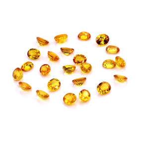 พลอยแซฟไฟร์สีเหลืองธรรมชาติทรงรีเหลี่ยมเจียระไนขนาด 3x4 มม. พลอยแซฟไฟร์สีเหลืองธรรมชาติทรงเหลี่ยมเจียระไนสำหรับทำเครื่องประดับ - Product Image 3