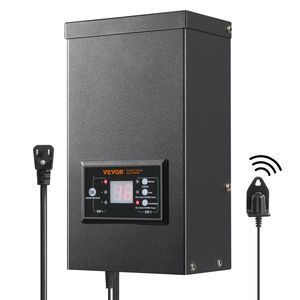 300W Landscape <b>Lighting</b> Transformer Low Voltage 120V AC Waterproof with Photocell Sensor and <b>Timer</b> - Product Image 1