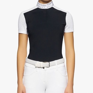 Chemise de compétition équestre de haute qualité, extensible dans 4 directions, en tissu technique doux au toucher, idéale pour la compétition et les spectacles. - Product Image 1