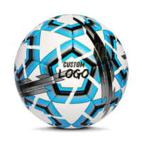 Ballon de football en cuir PU de haute qualité avec logo personnalisé, écologique, pour intérieur/extérieur, style classique, léger, durable, sérigraphié