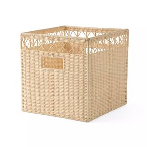 Panier de rangement en rotin tressé, nouveau design, pour serviettes et organisation de la maison, panier de rangement spacieux pour salle de bain et buanderie - Product Image 2