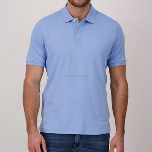 Camiseta Polo para Hombre de Color Sólido Cómoda de Secado Rápido MOQ Bajo Camiseta Polo 100% Algodón para Hombre - Product Image 2