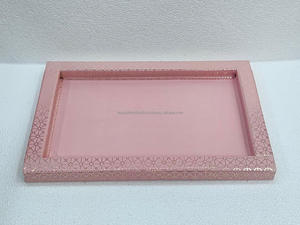 ถาดไม้พิมพ์ลายเคลือบไม้ถาดเสิร์ฟอาหารในครัวบ้านถาดไม้สำหรับขายจากอินเดีย - Product Image 6