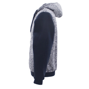<b>Men</b>’s Two Tone Zip Up Hoodie Premium Melange Cotton Fleece <b>Jacket</b> Casual Streetwear Hooded Sweatshirt with Contrast Sleeves Soft - Product Image 4
