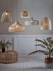 Lampe suspendue en rotin naturel et bambou, tressée à la main, pour salon, restaurant, décoration intérieure - Vente chaude - Product Image 4