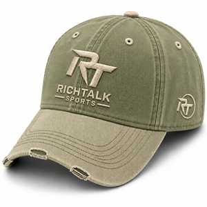 Casquette de baseball en jean brodé délavé vert olive, modèle 2026, la plus vendue, 6 panneaux, réglable, unisexe, motif lettres, style décontracté - Product Image 1