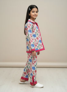 Conjuntos de pijamas/ropa de dormir para niñas en 100% algodón puro, nuevos pijamas personalizados al por mayor para niñas. - Product Image 3