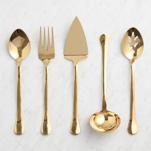 <b>Copper</b> Kitchenware <b>Utensil</b> Set Handmade Cooking and Serving Tools Ladle Spoon Skimmer for Restaurant Catering - Product Image 4