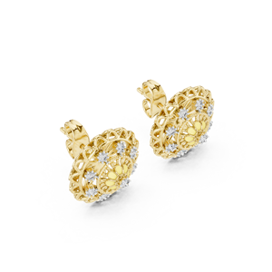 Juego de Anillos de Compromiso y Boda SUNLACE con Diamantes Cultivados en Laboratorio, Oro Amarillo Sólido de 18 Quilates, Chapado en Rodio Vintage, Corte Brillante - Product Image 2