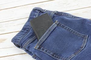 Men's Vintage Style Leather Tri-fold <b>Wallet</b> <b>RFID</b> Blocking Open Closure Short Length Cardholder Front Pocket Gift Model TDW-0099B - Product Image 3