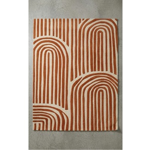 Tapis de sol en laine moderne haute performance, antidérapant, fait main, à poils épais, pour la décoration de la chambre à coucher et du salon - Product Image 1