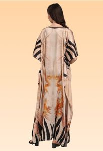 Robe kaftan élégante pour femme – Kaftan de plage imprimé coupe ample pour la collection d'été. - Product Image 4