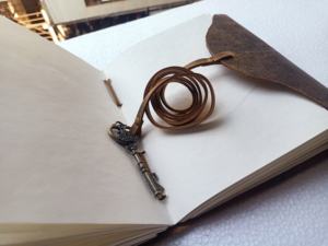 Handmade Vintage Mini Leather <b>Diary</b> Rustic Antique Look Genuine Distressed Brown Leather <b>Cover</b> Eco-Friendly Pencil Embossed Gift - Product Image 3