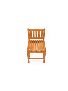 Chaise haute de salle à manger en bois écologique au design moderne avec dossier contemporain pour la maison et l'utilisation en terrasse ou dans le jardin - Product Image 3
