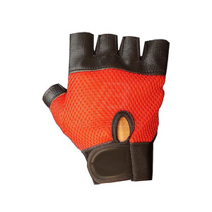 Gants de sport en cuir demi-doigts de qualité professionnelle avec support de poignet réglable et grip antidérapant pour entraînement intensif unisexe - Product Image 2