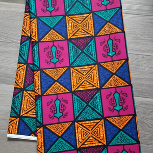 Tela africana elegante con estampado de cera Ankara para vestidos, acolchados, costura, manualidades, decoración del hogar, de Hitjem Export Island Supplier - Product Image 1