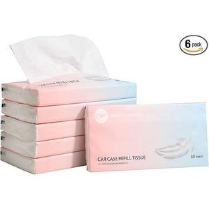 Portafazzoletti da Auto Perfettamente Adattabile con 300 Fogli di Fazzoletti Ricaricabili, Contenitore da Viaggio per Fazzoletti - Product Image 1