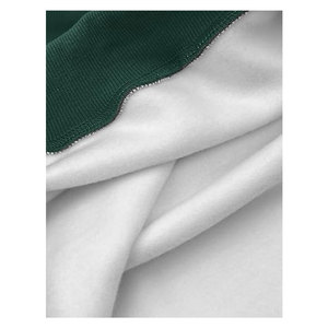 เสื้อสเวตเชิ้ตโอเวอร์ไซส์สำหรับผู้หญิง คอเต่า แต่งสีตัดกัน ผ้าฟลีซ แขนยาว ทรงหลวม สไตล์ลำลอง แฟชั่นฤดูใบไม้ร่วง ให้ความอบอุ่นและสบาย - Product Image 2