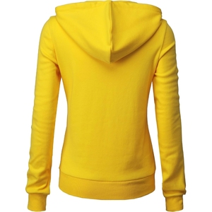 Sweat-shirts d'hiver décontractés pour femmes, de haute qualité et élégants, avec logo sur le devant, couleur unie, 100% coton respirant, vente en gros, nouveau design - Product Image 4