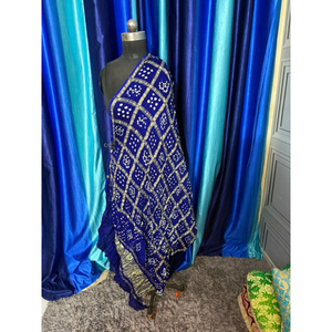 Indian Gaji Silk Bandhani Ghatchola Dupatta - Product Image 1