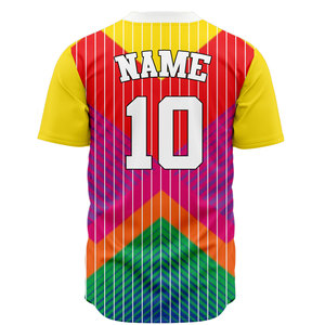 Uniforme de béisbol personalizado, ropa deportiva sublimada, 100% poliéster, transpirable, antibacteriano, de secado rápido, camiseta de softbol. - Product Image 2