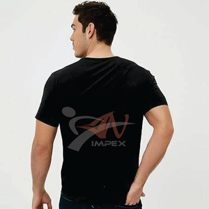 เสื้อยืดลำลองแฟชั่นสำหรับผู้ชายสีทึบเสื้อยืดผู้ชายสำหรับผู้ใหญ่เสื้อยืดลำลองผ้าฝ้าย100% แบบกำหนดเอง - Product Image 5
