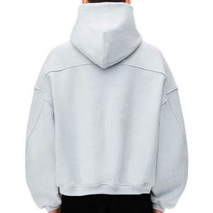 Sudadera con capucha personalizada estilo streetwear, sudadera con capucha personalizada en blanco de 400 GSM, sudaderas con capucha con cremallera de algodón 100% para hombre y mujer. - Product Image 2