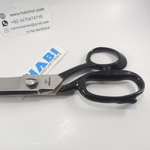 HABI INDUSTRIES Professional Custom Logo Curved Sharp Stainless Steel <b>Sewing</b> Chrome Embroidery <b>Scissors</b> Anti-Tailor Steel Handle - Product Image 4