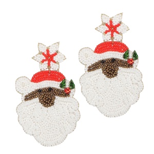 Diseñador de moda al por mayor hecho a mano de ganchillo Seed Bead moda Multi Color Pendientes Joyería artificial para mujeres pendientes - Product Image 1