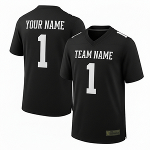 Vente en gros de maillots de football américain personnalisés pour hommes, impression numérique, respirants, séchage rapide, 100% polyester, haute qualité - Product Image 2
