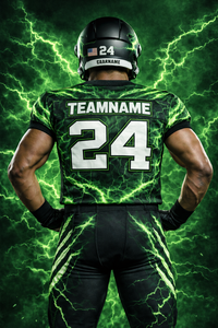 Camiseta Verde de Entrenamiento de Fútbol Americano para Hombre, Uniforme Deportivo Transpirable de Secado Rápido, Sublimación, Último Diseño - Product Image 4