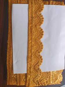 Vente en gros de dentelle à œillets en polyester brodée à bord festonné, approvisionnement en vrac pour bordure de robe, OEM ODM personnalisé - Product Image 3