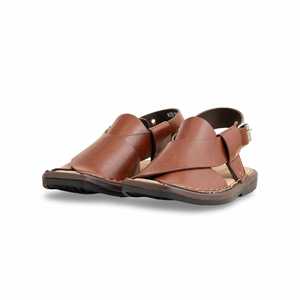 Garçon Marron Peshawari Chappal - Product Image 3