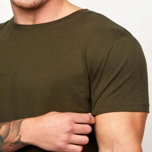 T-shirt personnalisé pour homme en olive foncé |   T-shirt d'été à manches courtes et col rond 100% coton |   Coupe classique, écologique, respirant, séchage rapide - Product Image 5