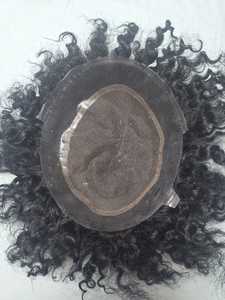 ผมแท้ Taz Hair BD Indian Remy Virgin Hair สำหรับท็อปเปอร์แบบลูกไม้  ลอนหยิก  ความหนาแน่น 130% ผมมนุษย์แท้ Remy  ถักด้วยมือ  ปมมองไม่เห็น - Product Image 4