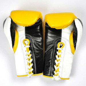 10oz 12oz lacets gants d'entraînement de boxe gants de boxe en cuir véritable combat sac de boxe MMA Muay Thai Sparring Kickboxing - Product Image 2