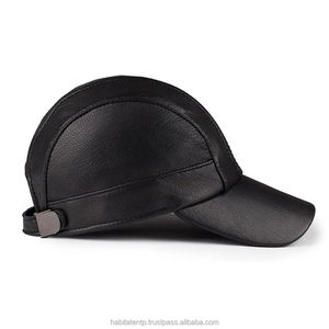 Casquette de baseball de luxe personnalisée en gros avec patch en cuir, design uni, élégante, respirante, réglable, unisexe, Jimieson - Product Image 1