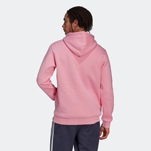 Sweat-shirt rose oversize uni en molleton épais, couleur pastel clair, vierge, vente en gros personnalisée - Product Image 3