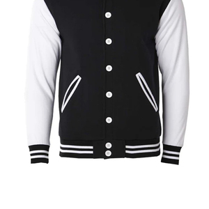Chaqueta Bomber Varsity Corta Personalizada con Logo para Mujer, Temporada Otoño-Invierno, con Botones, Estilo Béisbol, Impermeable y Transpirable - Product Image 3