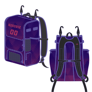 OEM <b>baseball</b> storage backpack custom team bag with hidden valuables pocket, <b>bat</b> holder and separate cleat section - Product Image 2