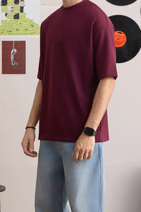 Nouveaux T-shirts Formels pour Hommes Tendance, Épaules Tombantes, Qualité Supérieure, Impression Personnalisée, 100% Polyester, Été, Très Tendance - Product Image 3