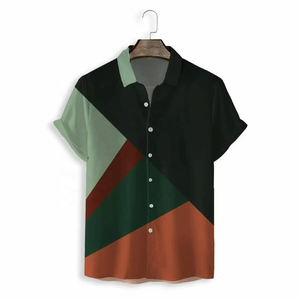 เสื้อเชิ้ตฮาวายแฟชั่นผู้ชาย ดีไซน์ลำลองสำหรับวันหยุดพักผ่อน เสื้อเชิ้ตชายหาดติดกระดุม พิมพ์ลายเต็มตัว เสื้อเชิ้ตออกแบบเอง ขายส่ง - Product Image 6