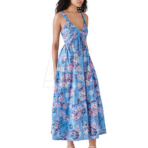 Robe de plage florale pour femmes, tenue d'été ample et légère, décontractée, pour les vacances, les voyages et la plage - Product Image 2