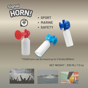 Klaxon d'air multifonction 7,3 oz, haute décibels 112 dB, pour activités de plein air, taille 330 ml, idéal pour la randonnée, le camping et les événements sportifs - Product Image 2